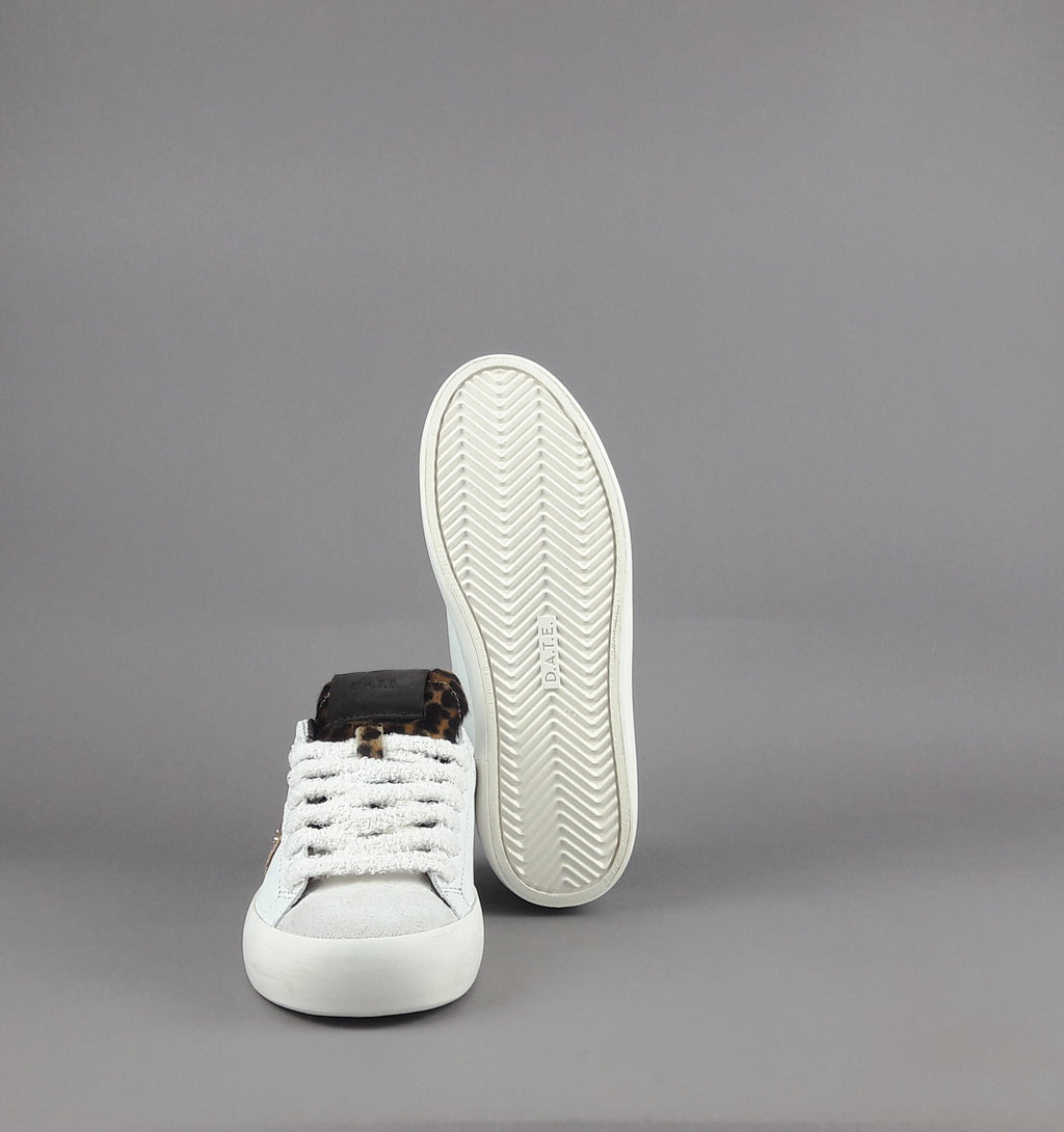 D.A.T.E. Hill Low Donna Pelle Bianco