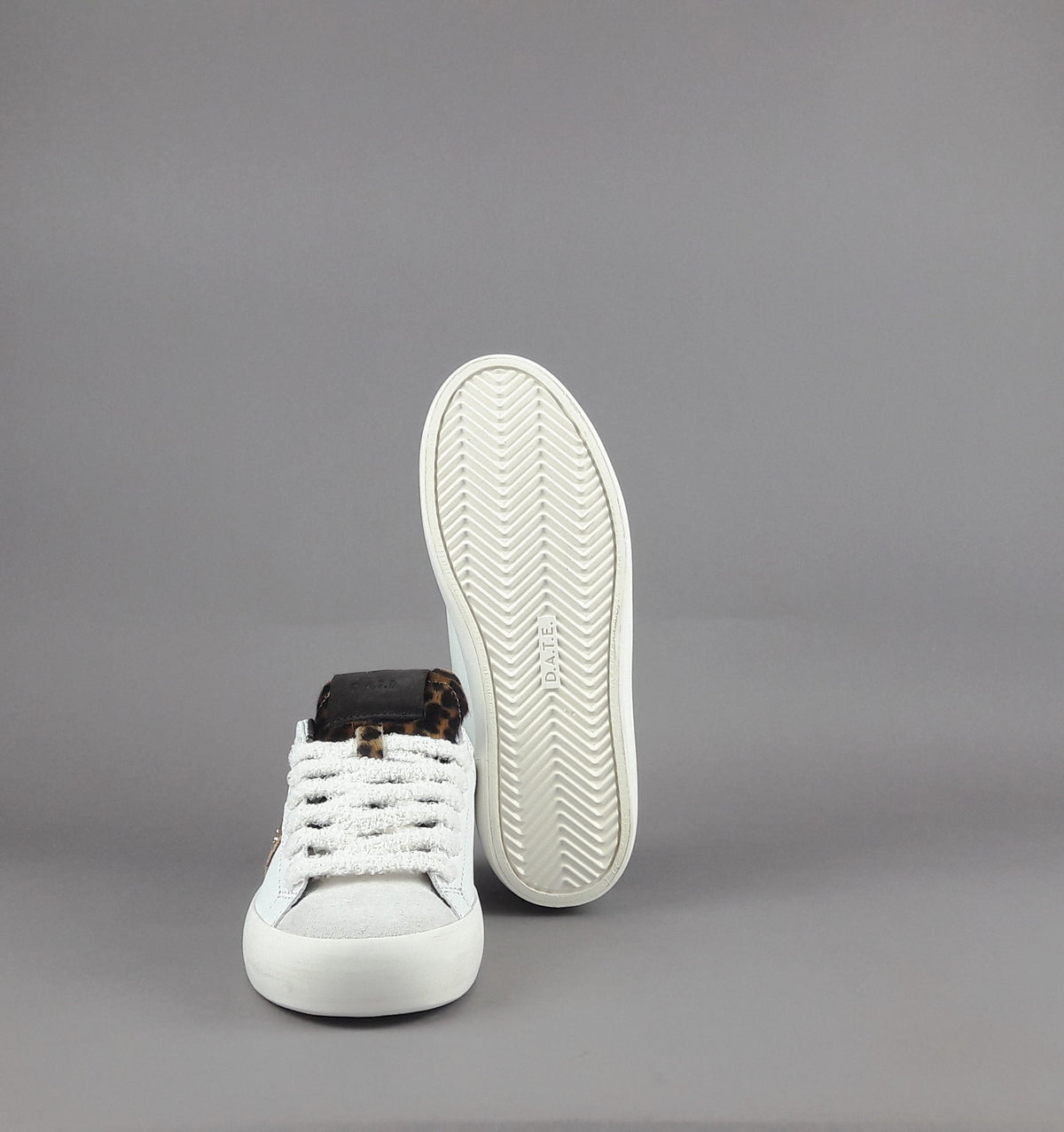 D.A.T.E. Hill Low Donna Pelle Bianco