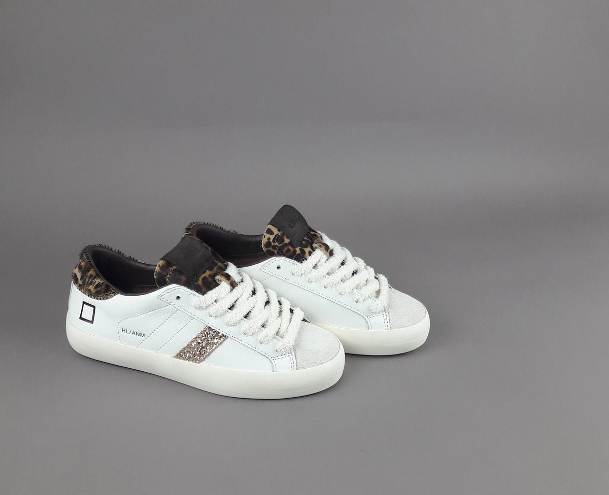 D.A.T.E. Hill Low Donna Pelle Bianco