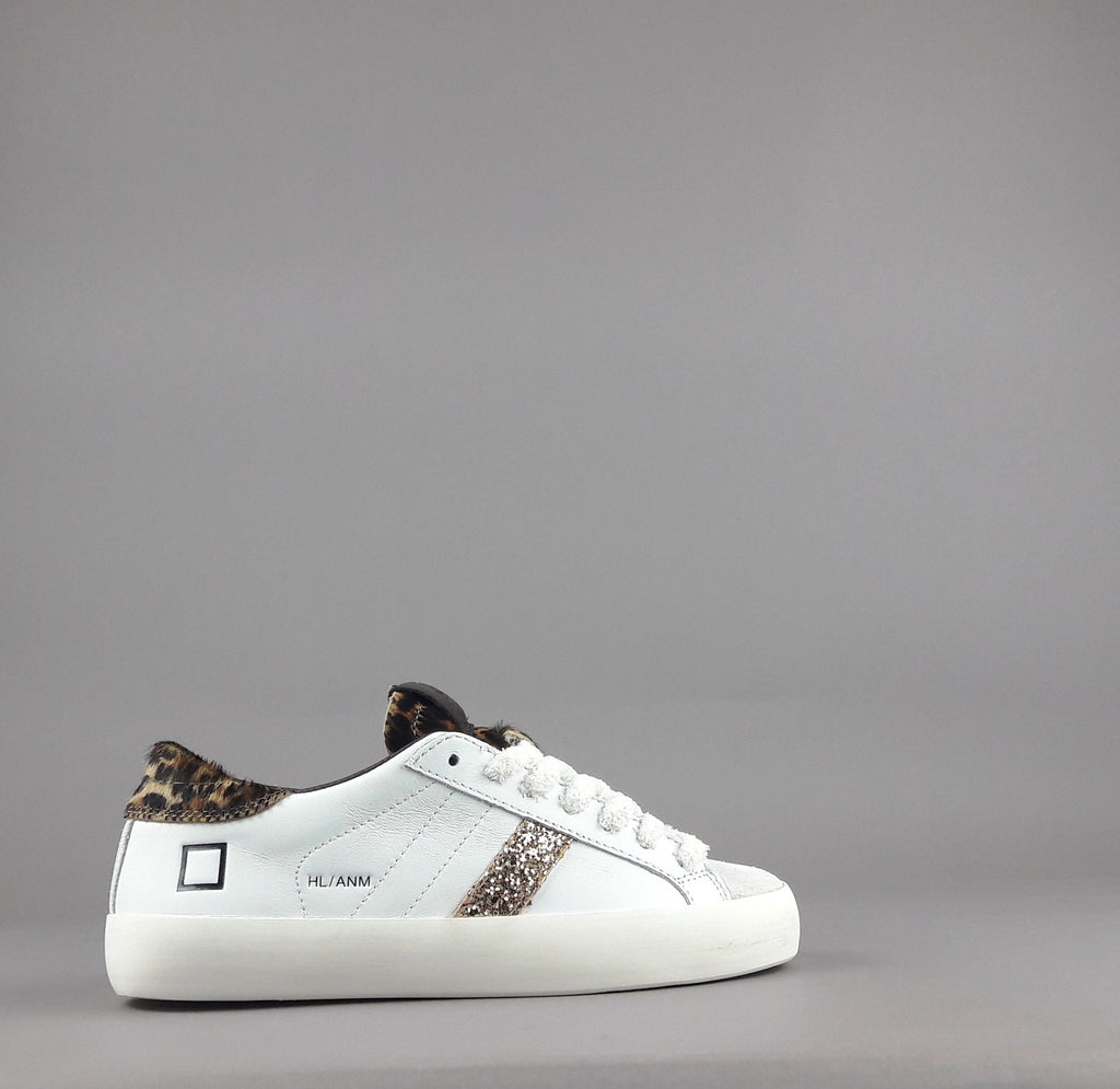 D.A.T.E. Hill Low Donna Pelle Bianco