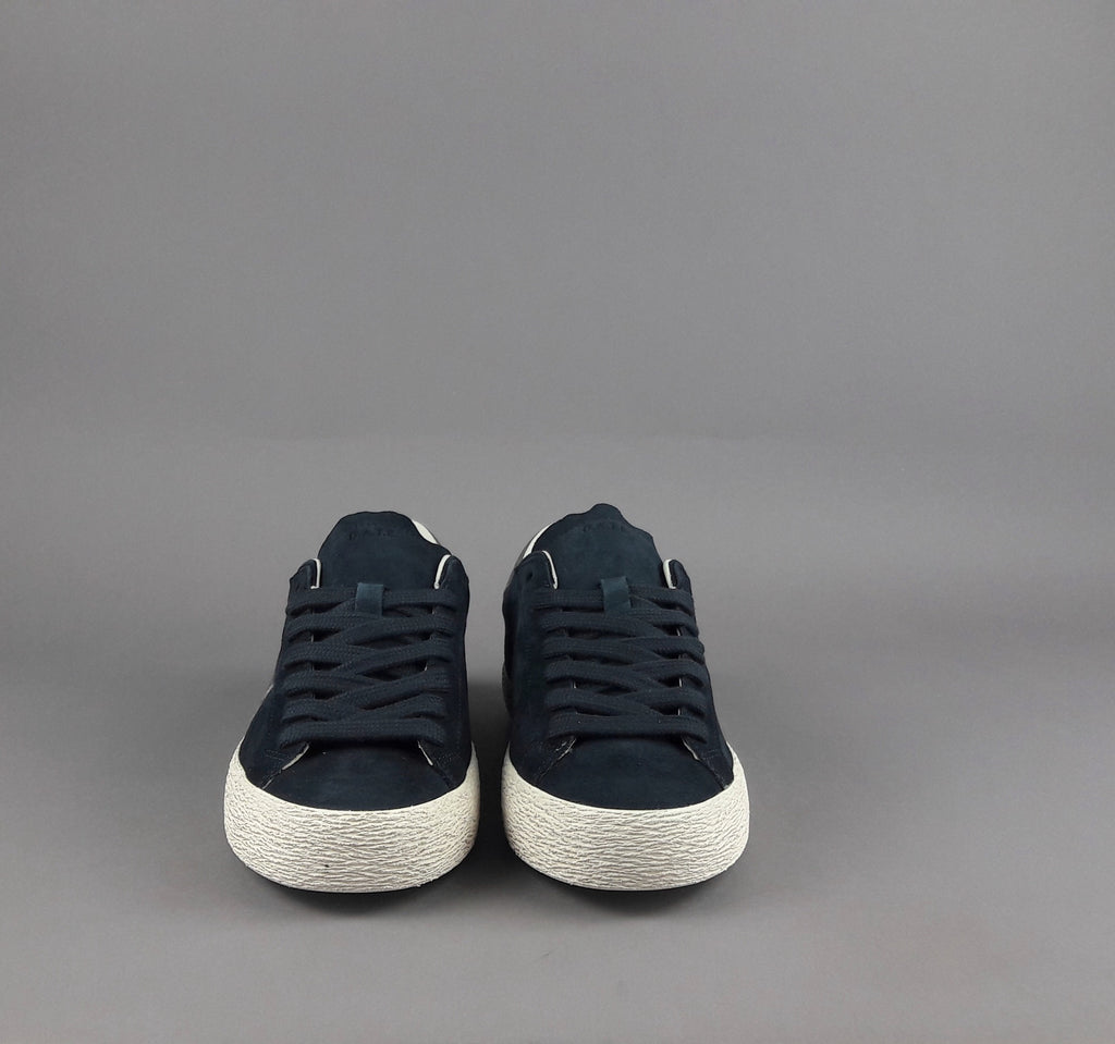 D.A.T.E. Hill Low Uomo Camoscio Blu Scuro