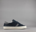 D.A.T.E. Hill Low Uomo Camoscio Blu Scuro