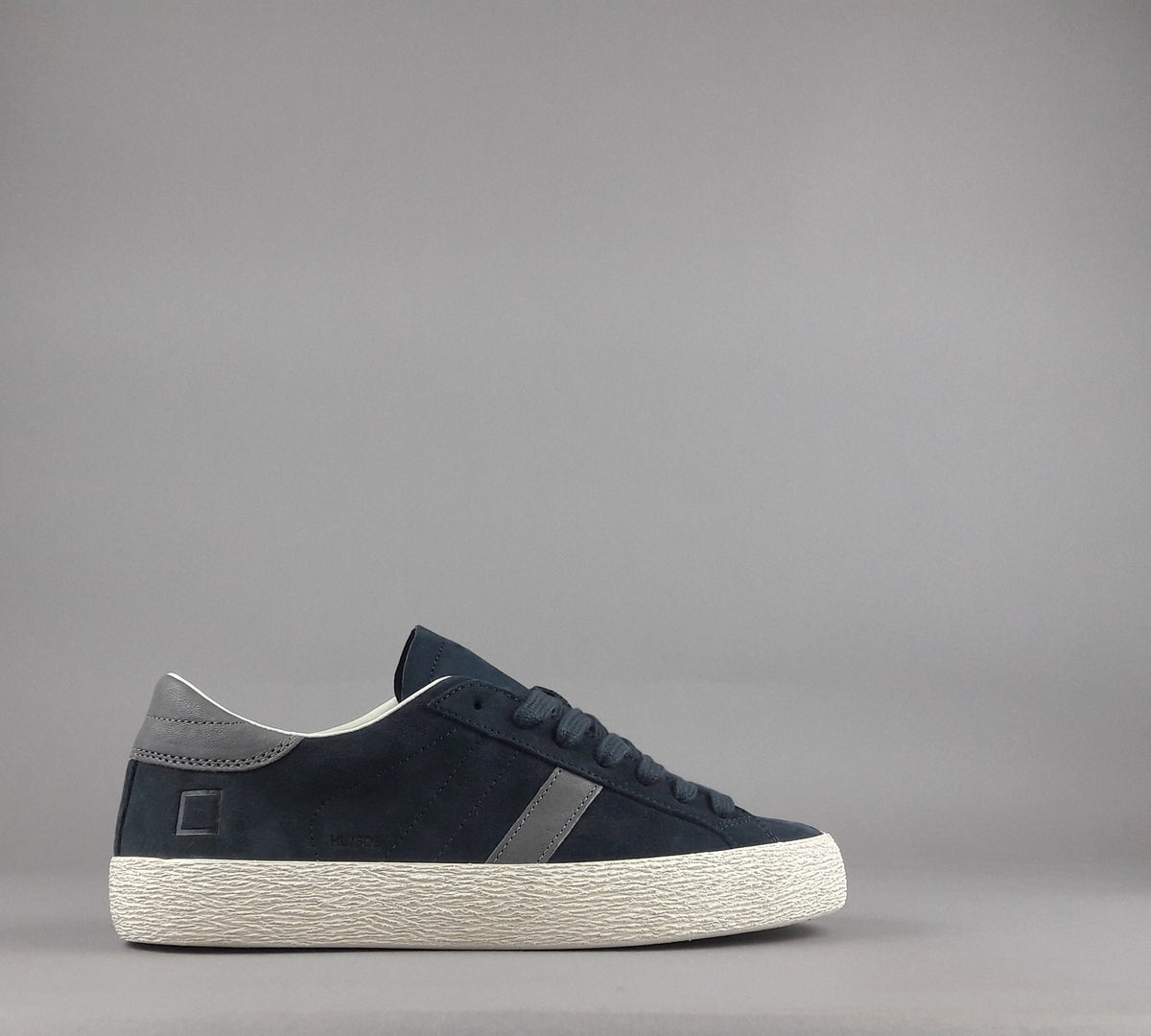 D.A.T.E. Hill Low Uomo Camoscio Blu Scuro