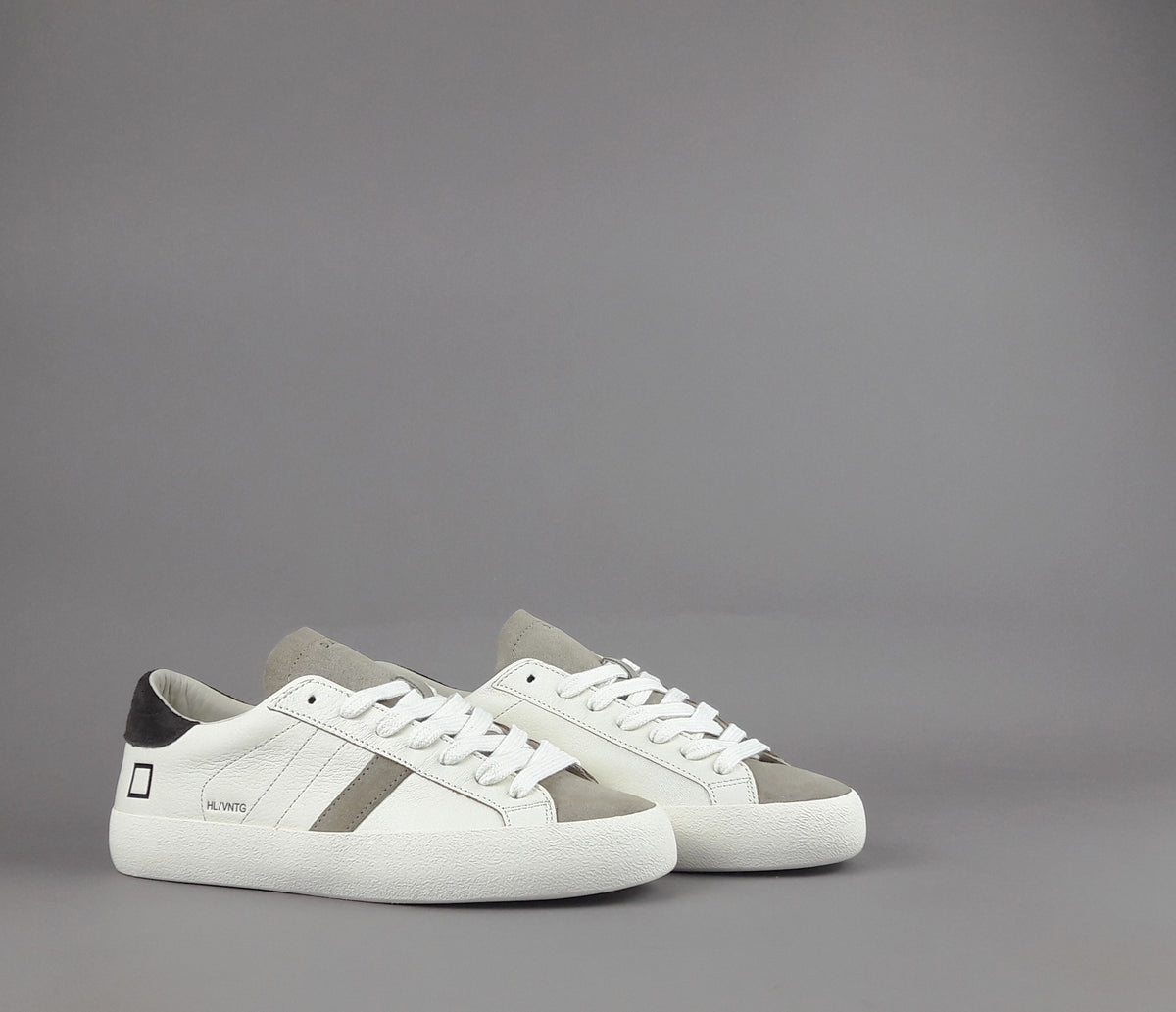 D.A.T.E. Hill Low Uomo Pelle Bianco
