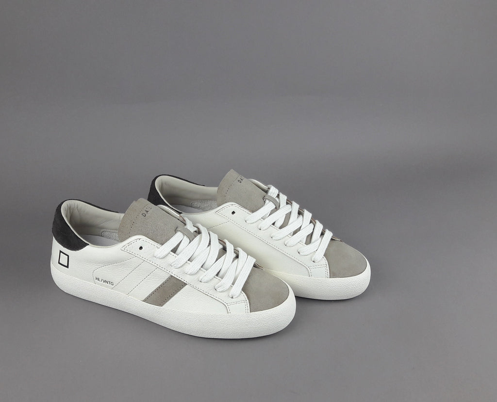D.A.T.E. Hill Low Uomo Pelle Bianco
