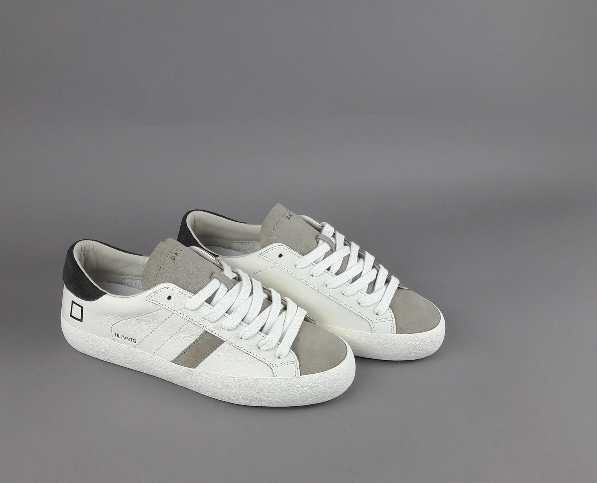 D.A.T.E. Hill Low Uomo Pelle Bianco