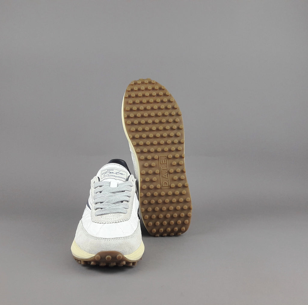 D.A.T.E. Sneakers Athleta Uomo Camoscio E Tela Ghiaccio