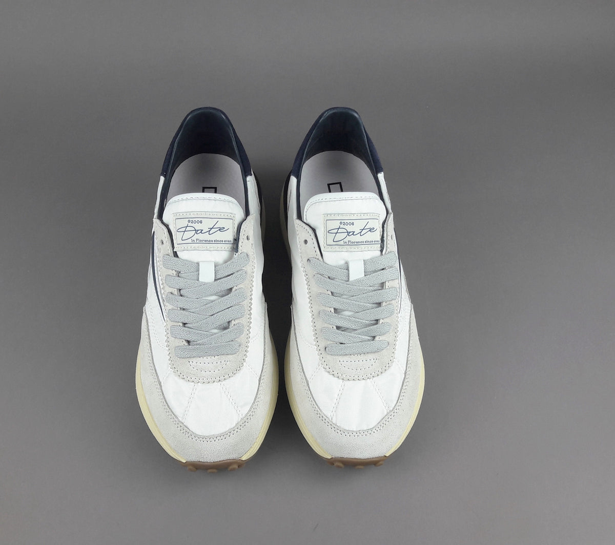 D.A.T.E. Sneakers Athleta Uomo Camoscio E Tela Ghiaccio