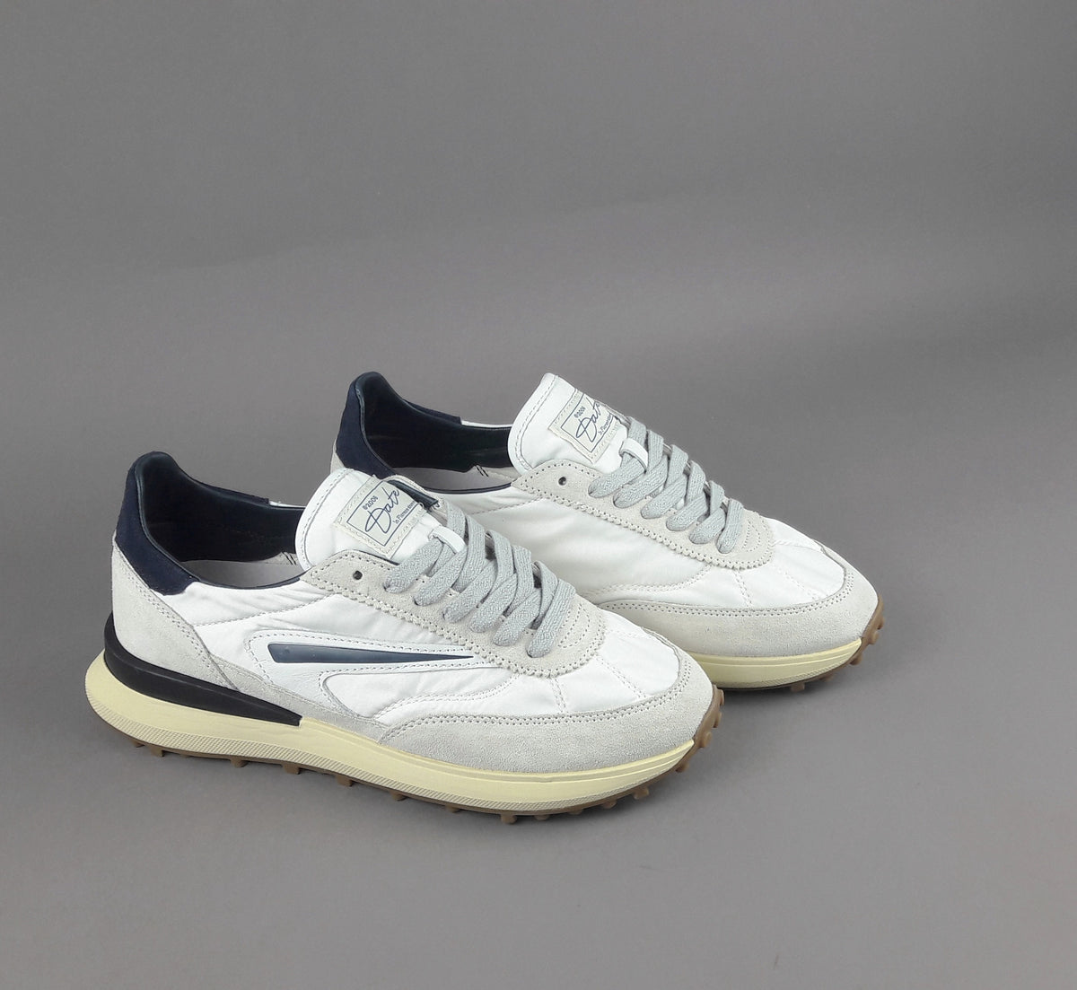D.A.T.E. Sneakers Athleta Uomo Camoscio E Tela Ghiaccio