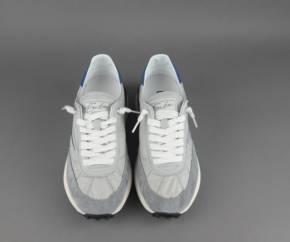D.A.T.E. Sneakers Athleta Uomo Camoscio E Tela Grigio