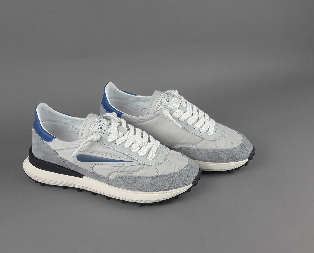 D.A.T.E. Sneakers Athleta Uomo Camoscio E Tela Grigio