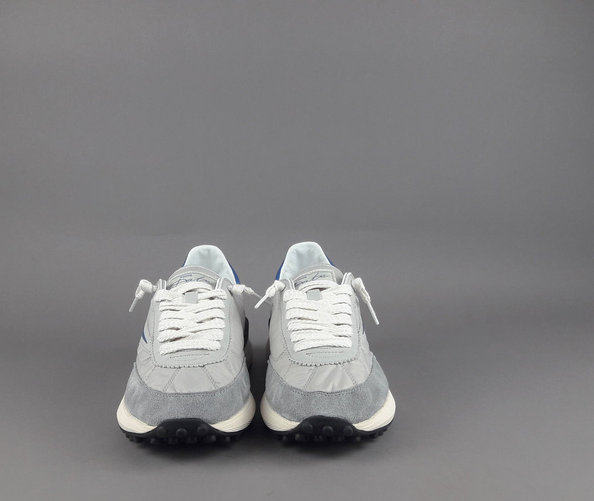 D.A.T.E. Sneakers Athleta Uomo Camoscio E Tela Grigio