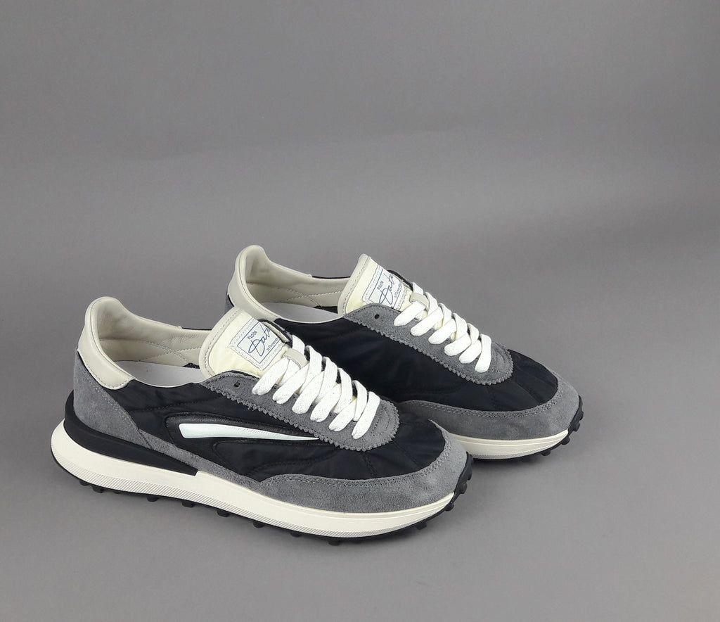 D.A.T.E. Sneakers Athleta Uomo Camoscio E Tela Grigio