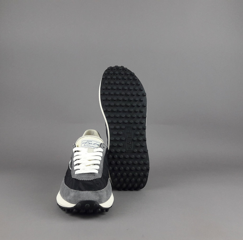 D.A.T.E. Sneakers Athleta Uomo Camoscio E Tela Grigio