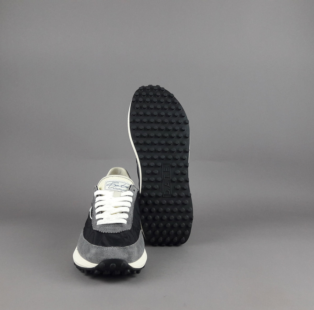 D.A.T.E. Sneakers Athleta Uomo Camoscio E Tela Grigio