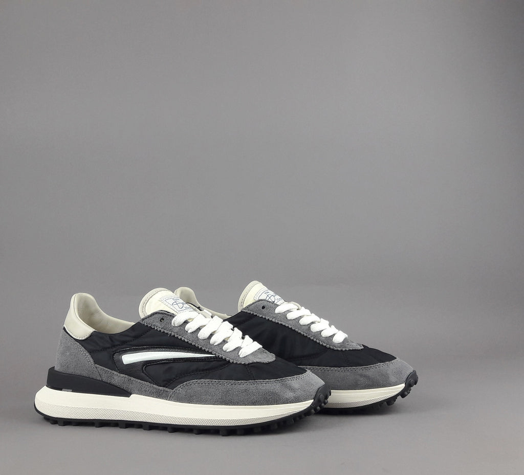 D.A.T.E. Sneakers Athleta Uomo Camoscio E Tela Grigio