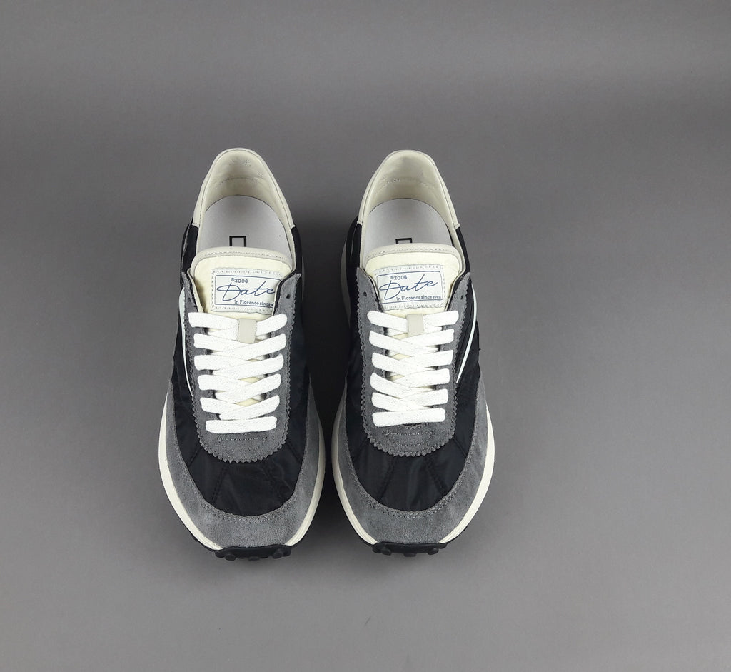 D.A.T.E. Sneakers Athleta Uomo Camoscio E Tela Grigio