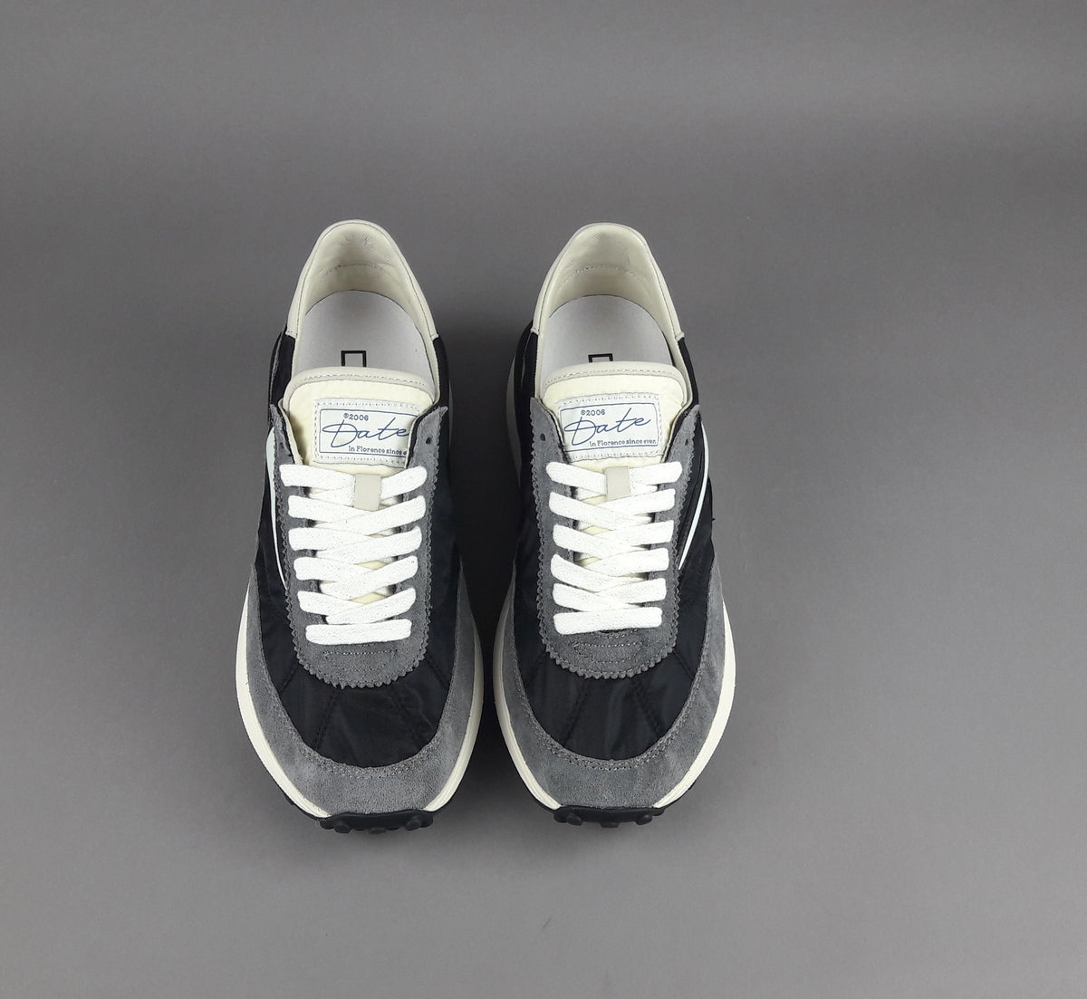D.A.T.E. Sneakers Athleta Uomo Camoscio E Tela Grigio