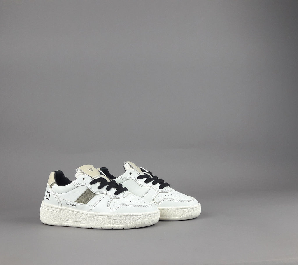 D.A.T.E. Sneakers Court 2.0 Junior Pelle Bianco