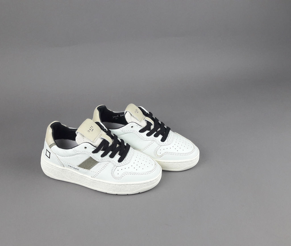 D.A.T.E. Sneakers Court 2.0 Junior Pelle Bianco