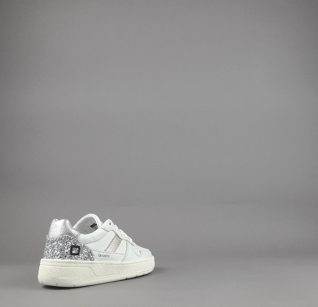 D.A.T.E. Sneakers Court 2.0 Junior Pelle Bianco