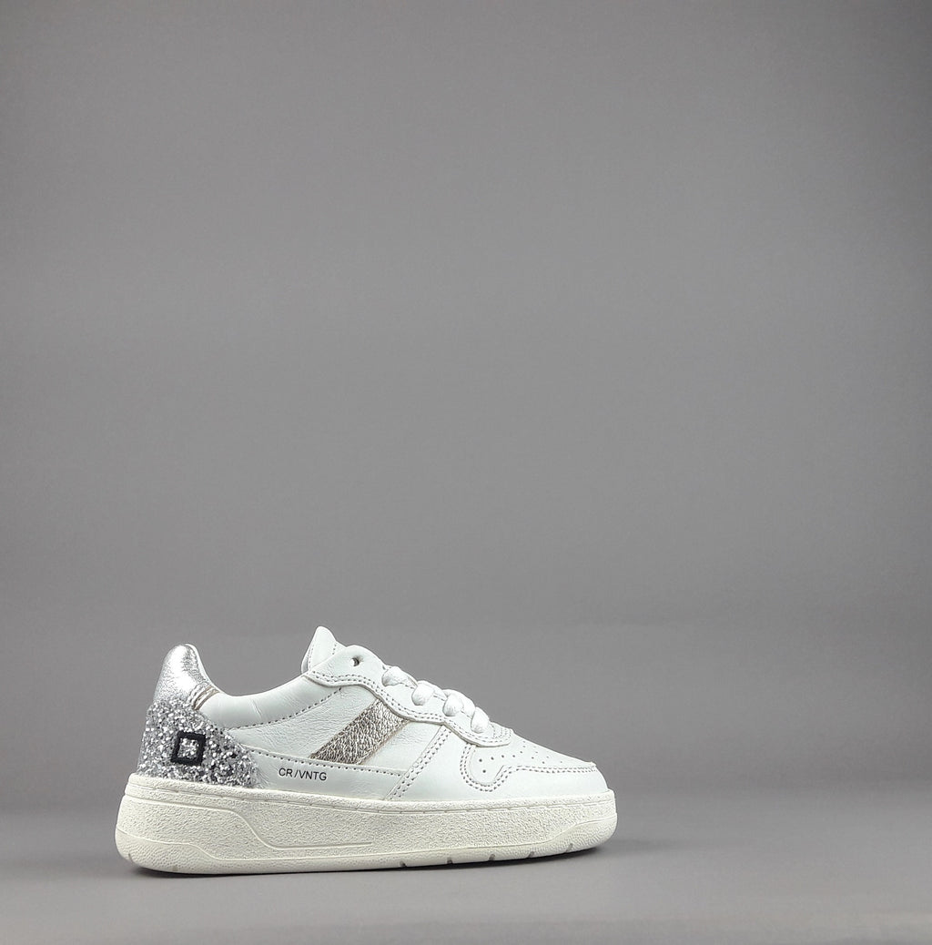 D.A.T.E. Sneakers Court 2.0 Junior Pelle Bianco