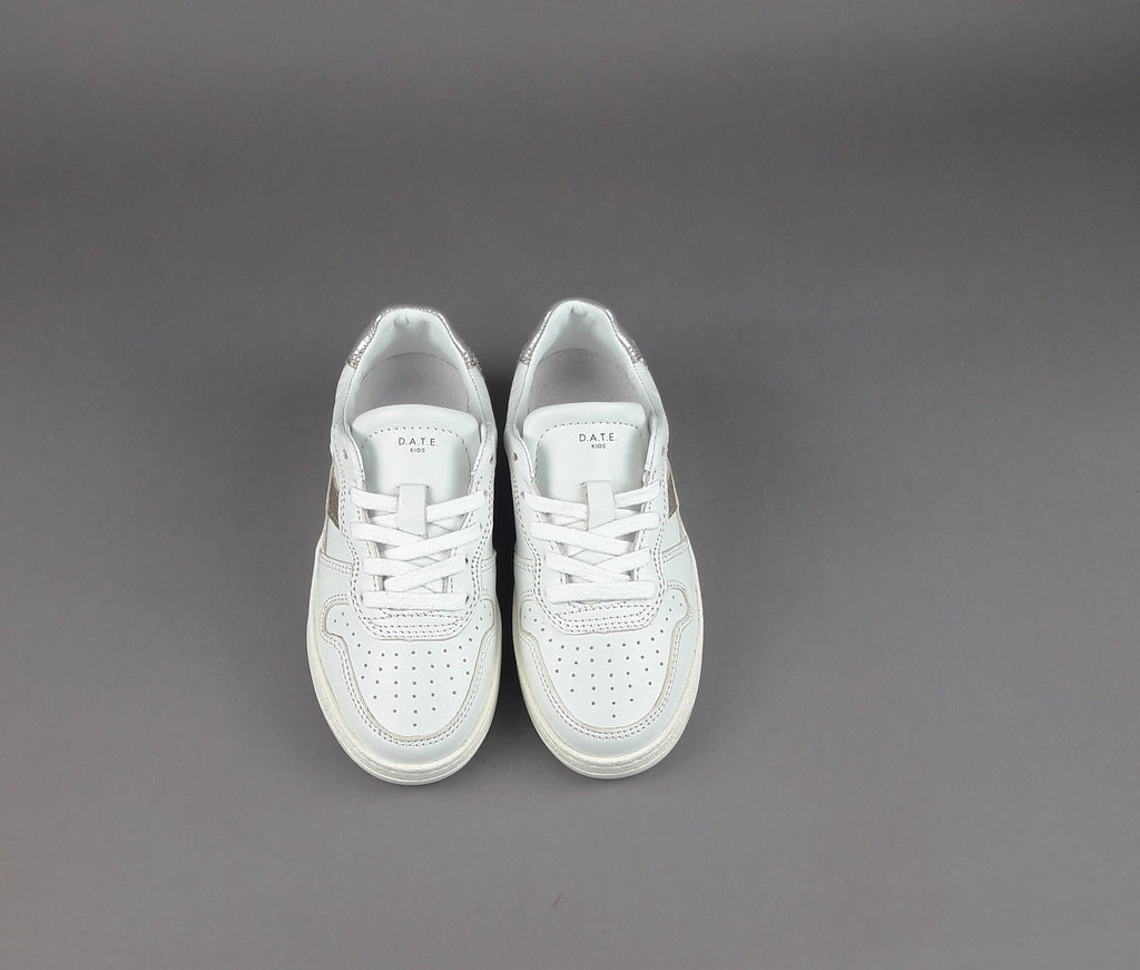 D.A.T.E. Sneakers Court 2.0 Junior Pelle Bianco