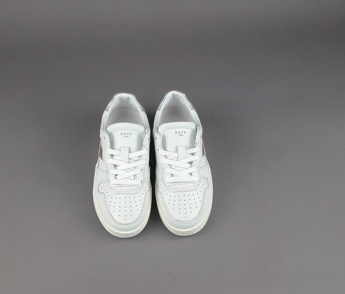 D.A.T.E. Sneakers Court 2.0 Junior Pelle Bianco