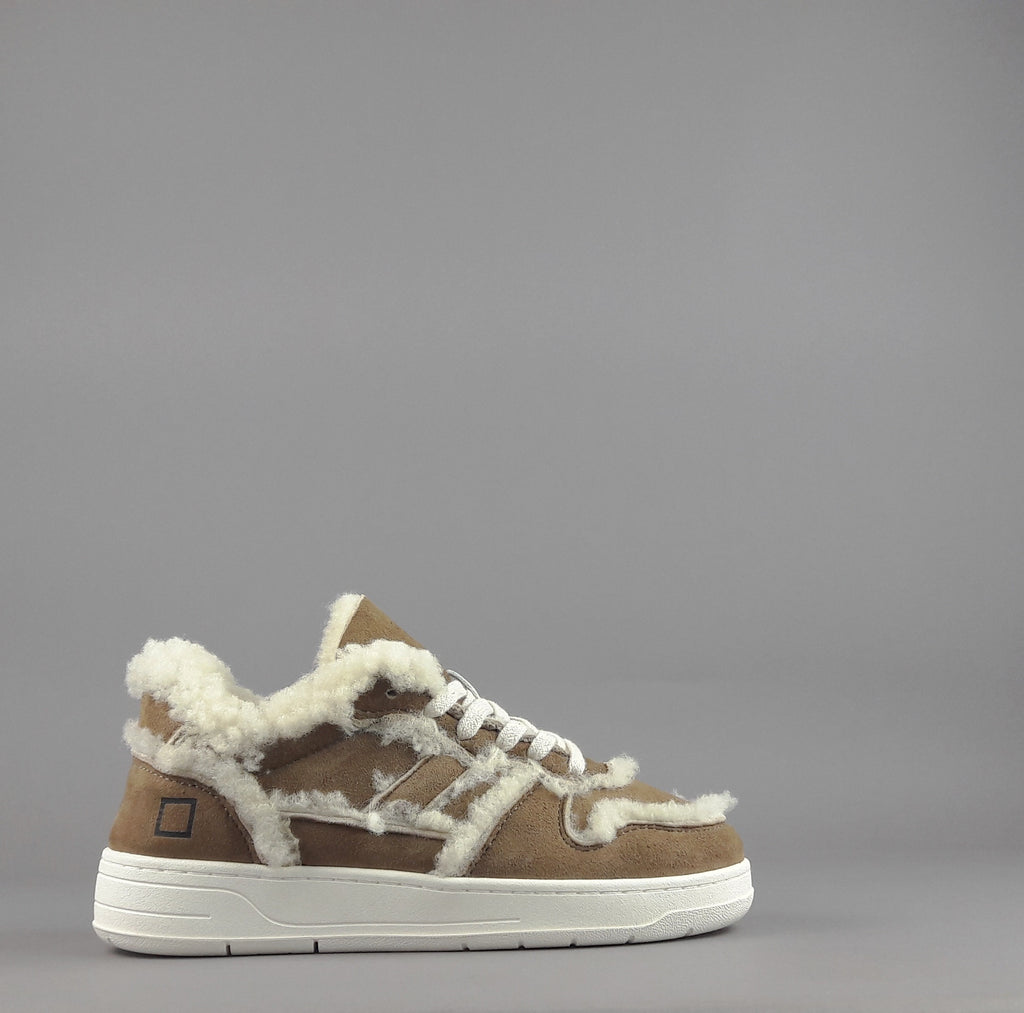 D.A.T.E. Sneakers Court Donna Montone Marrone Chiaro