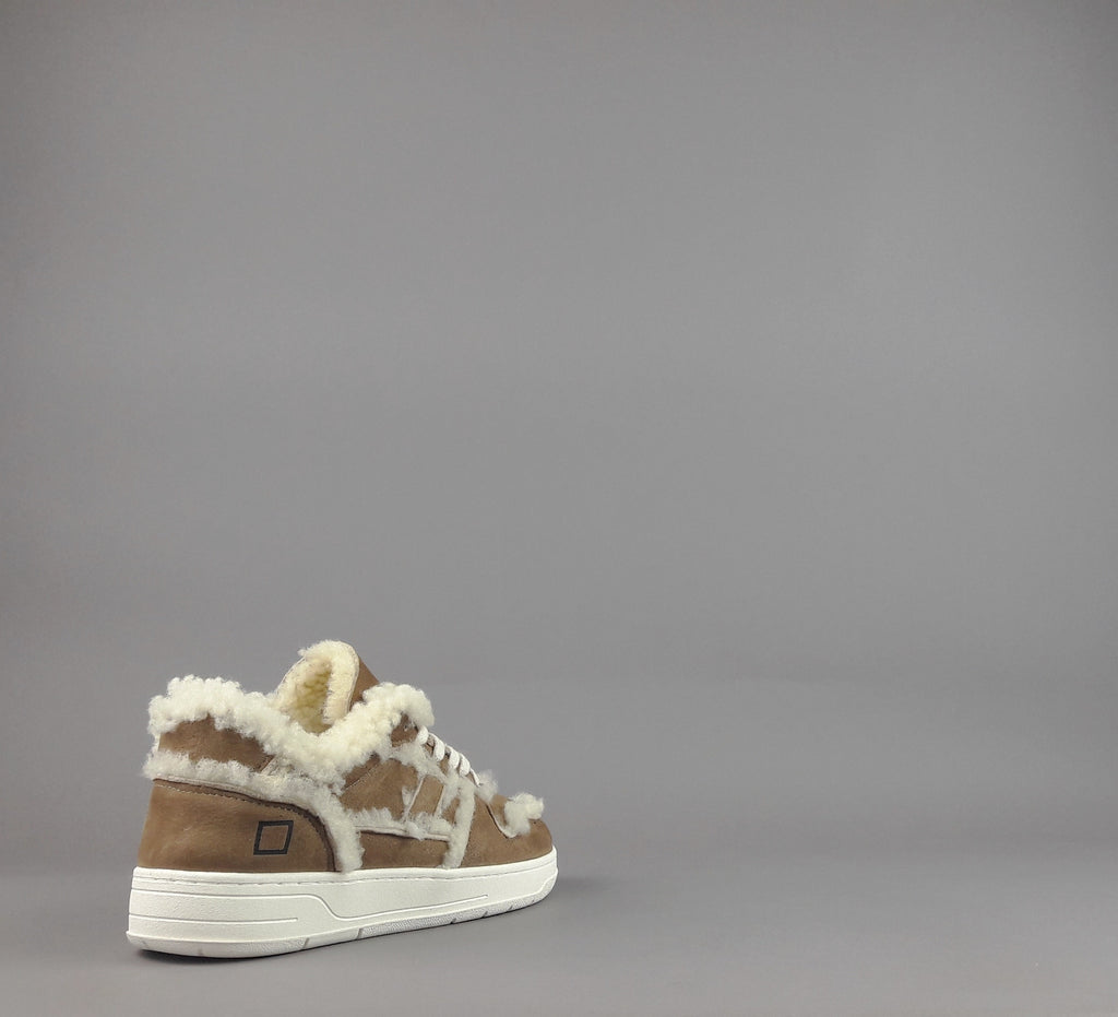 D.A.T.E. Sneakers Court Donna Montone Marrone Chiaro