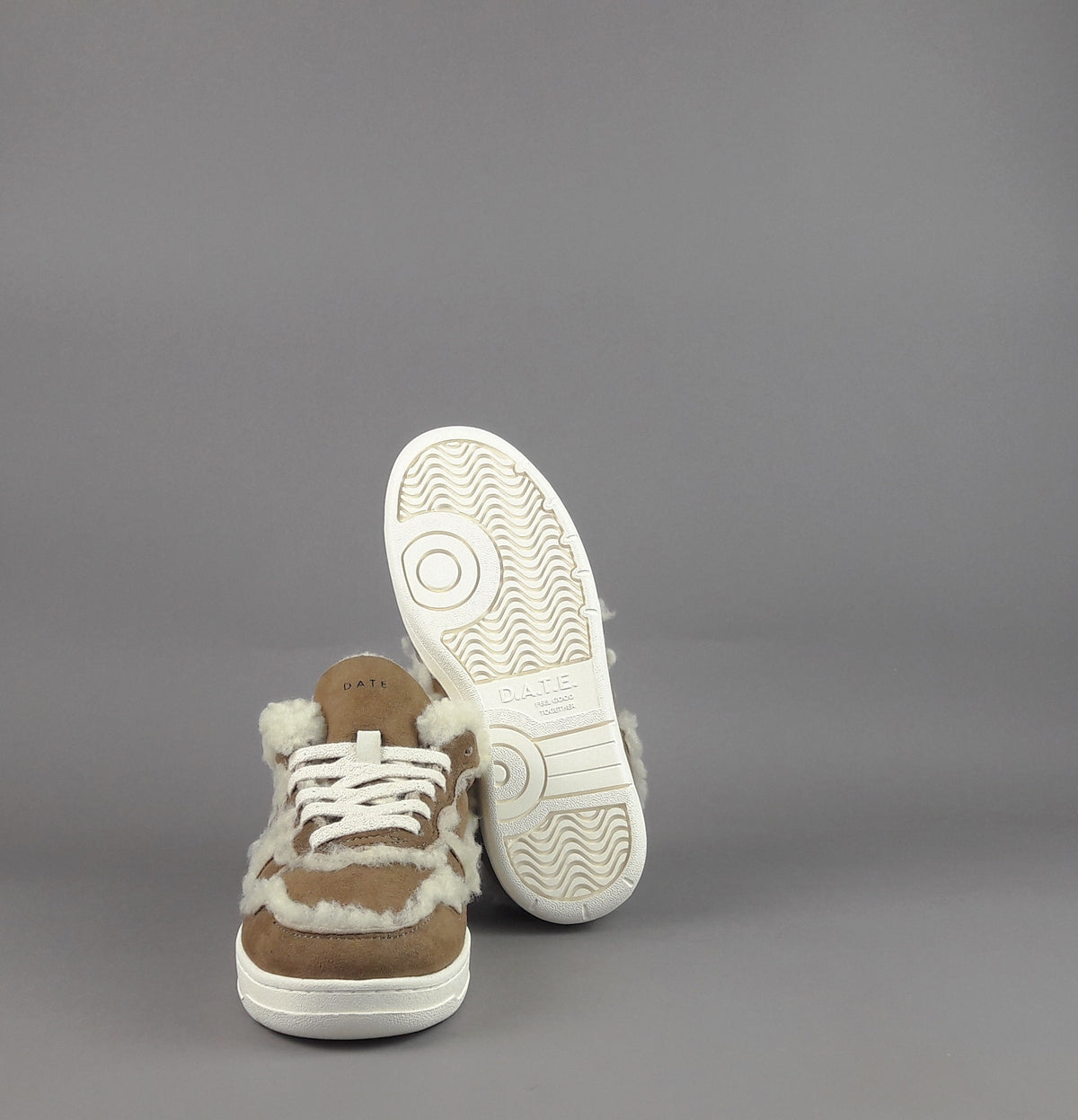D.A.T.E. Sneakers Court Donna Montone Marrone Chiaro
