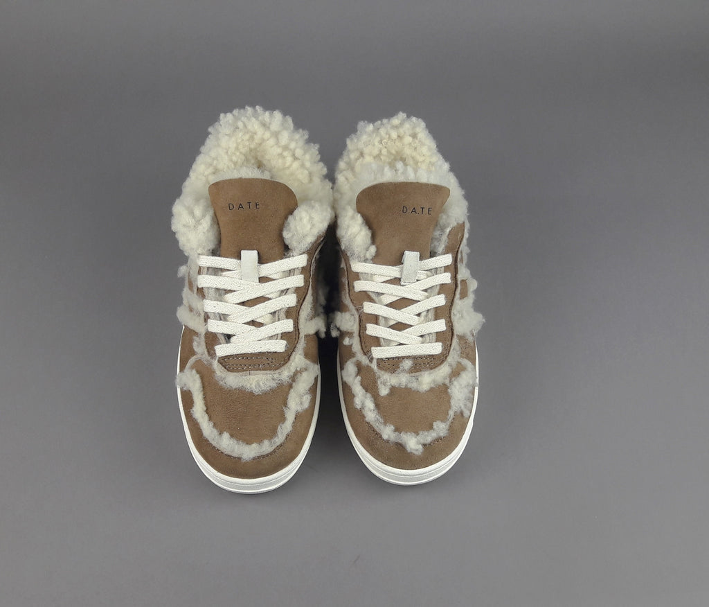 D.A.T.E. Sneakers Court Donna Montone Marrone Chiaro