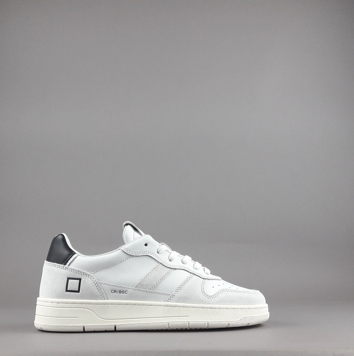 D.A.T.E. Sneakers Court Uomo Pelle Camoscio Bianco