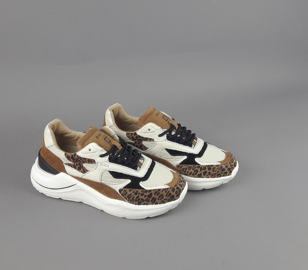 D.A.T.E. Sneakers Fuga Donna Camoscio Tela Marrone