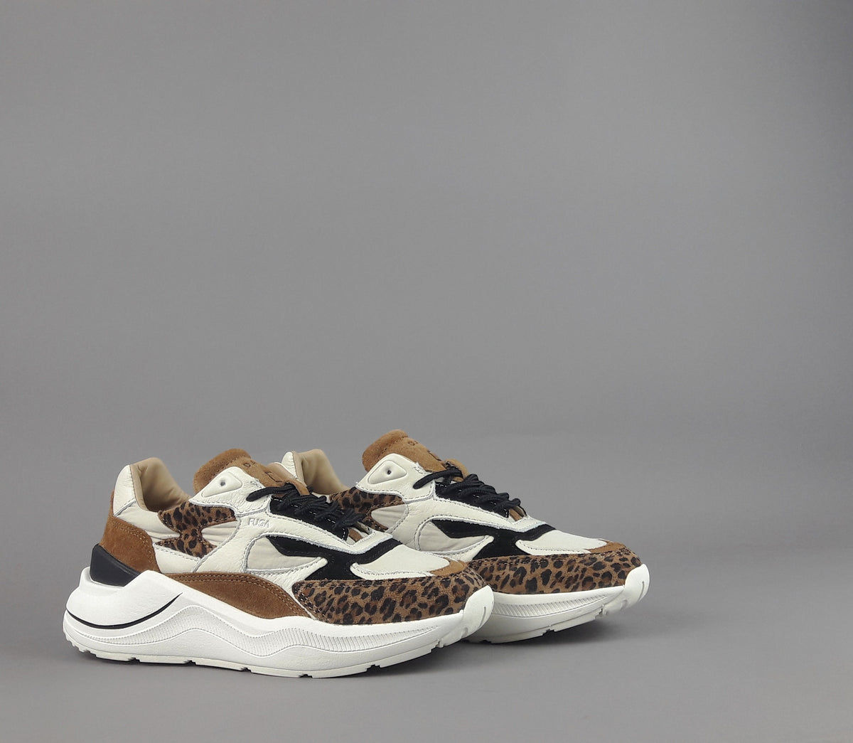 D.A.T.E. Sneakers Fuga Donna Camoscio Tela Marrone