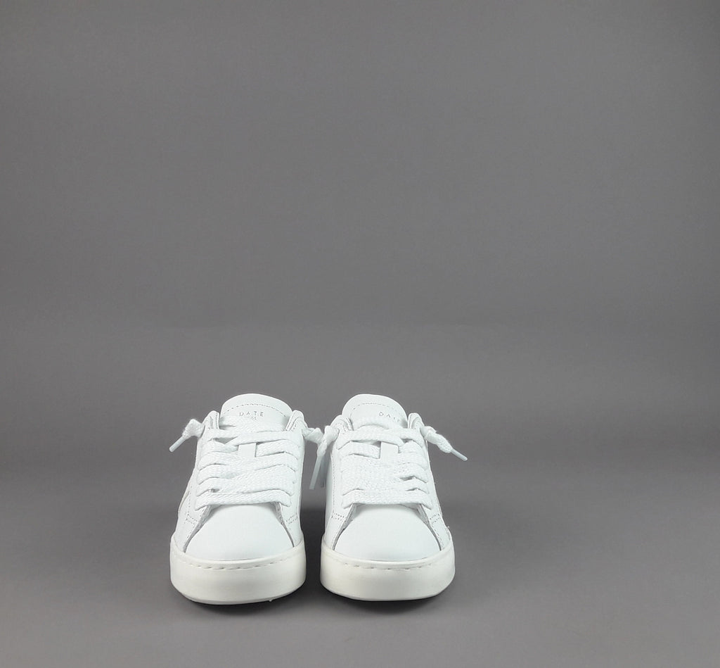 D.A.T.E. Sneakers Hill Low Calf Junior Pelle Bianco