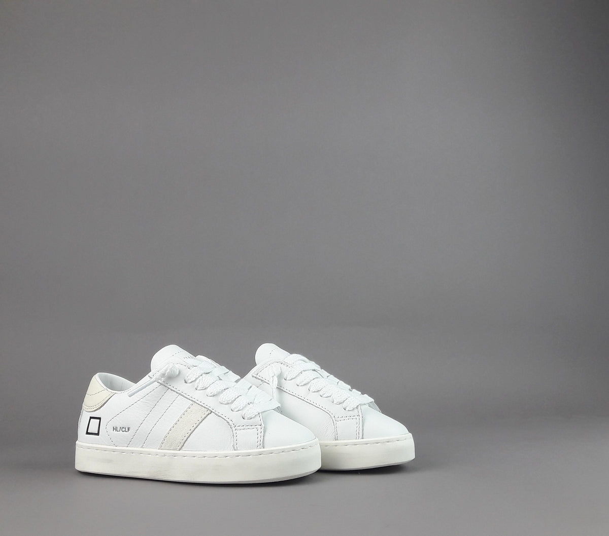 D.A.T.E. Sneakers Hill Low Calf Junior Pelle Bianco