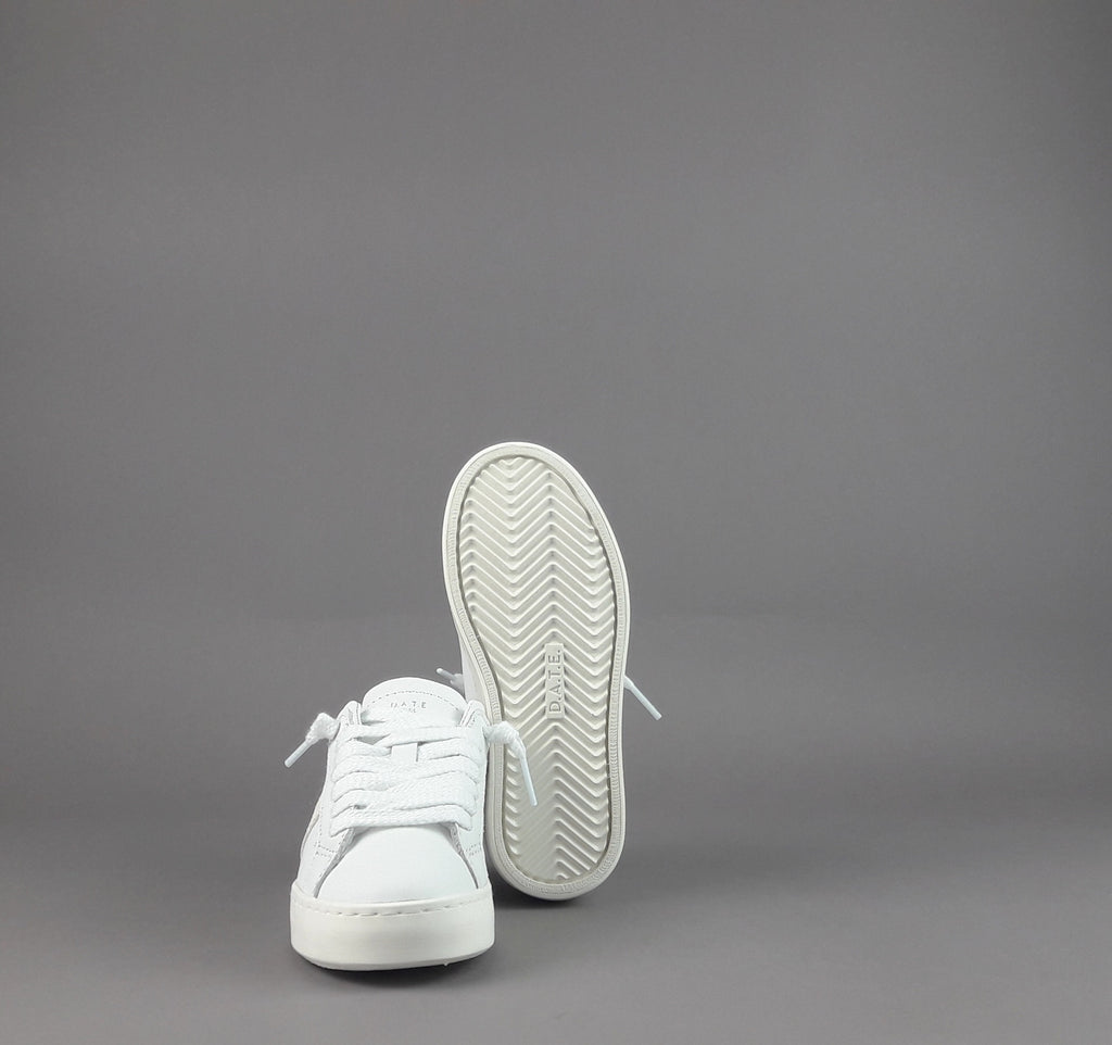 D.A.T.E. Sneakers Hill Low Calf Junior Pelle Bianco