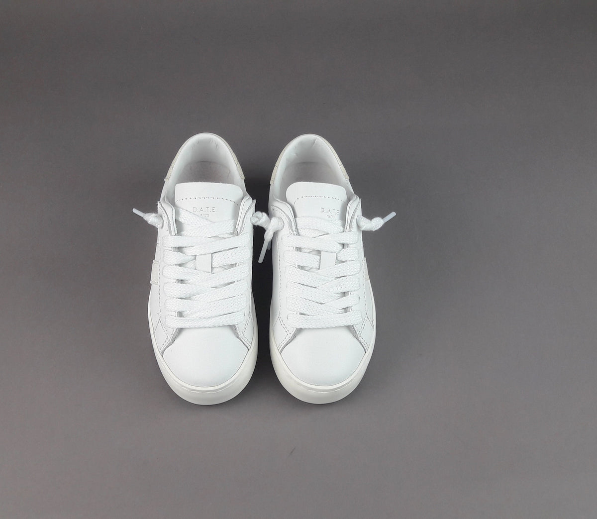 D.A.T.E. Sneakers Hill Low Calf Junior Pelle Bianco