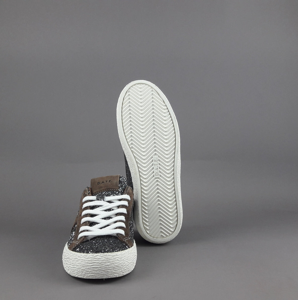 D.A.T.E. Sneakers Hill Low Donna Glitter Antracite