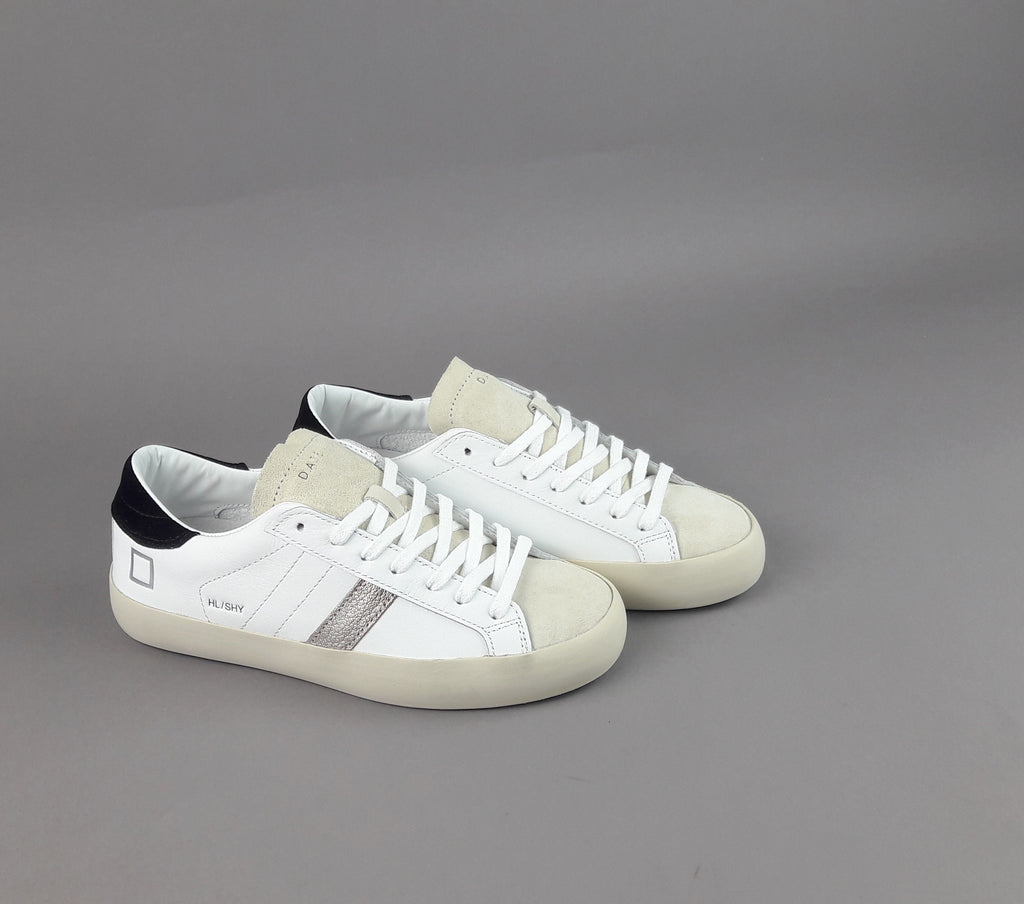 D.A.T.E. Sneakers Hill Low Donna Pelle Bianco