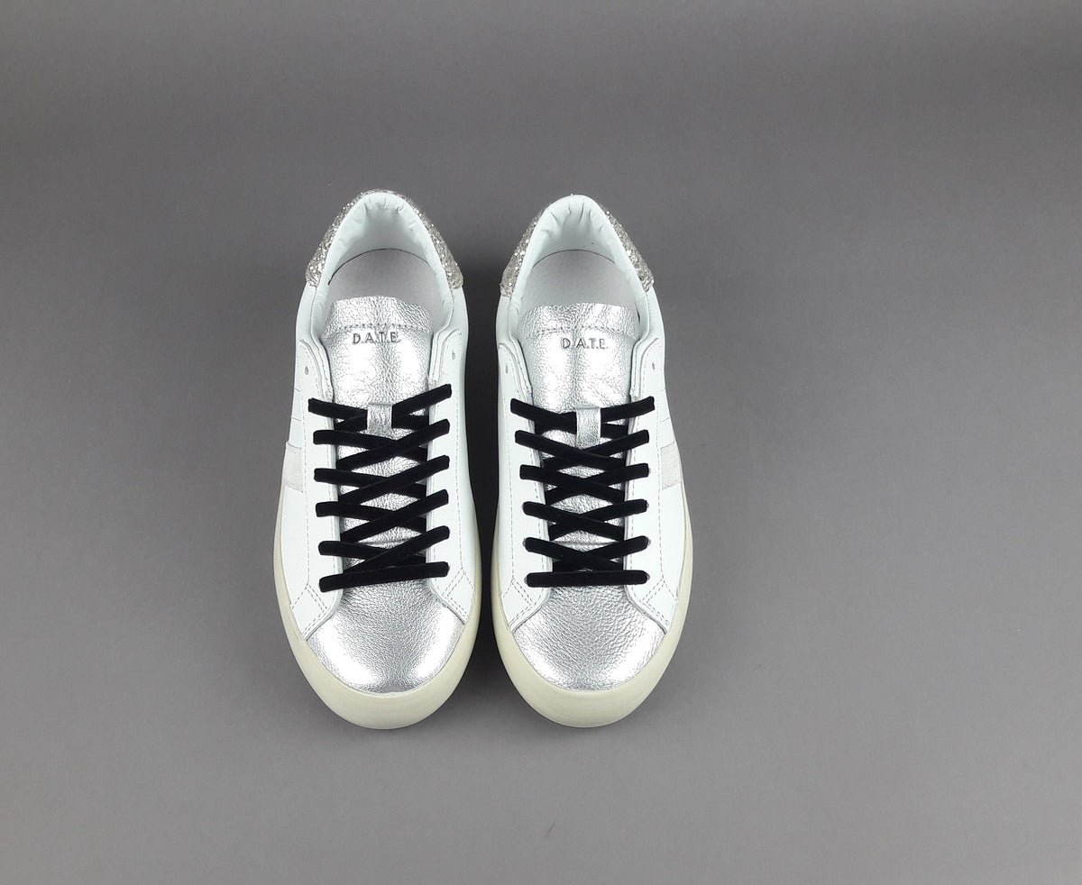 D.A.T.E. Sneakers Hill Low Donna Pelle Bianco