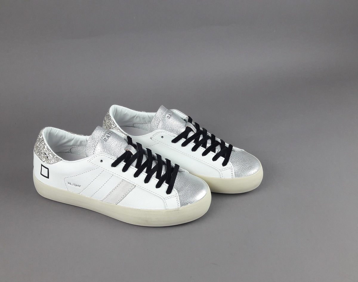 D.A.T.E. Sneakers Hill Low Donna Pelle Bianco