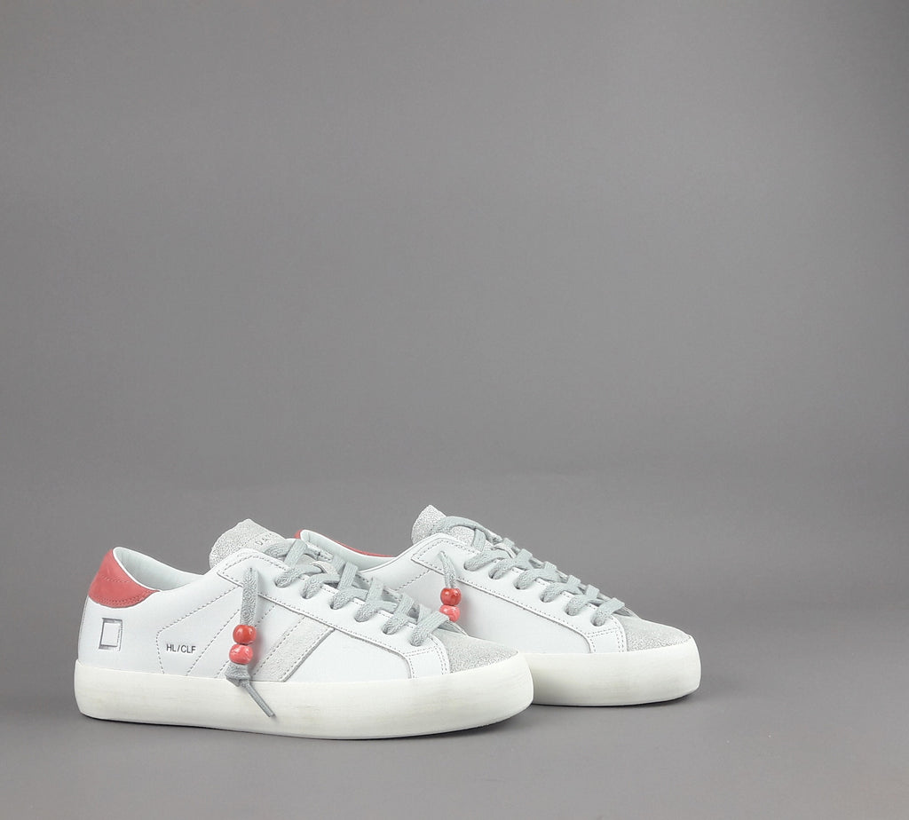 D.A.T.E. Sneakers Hill Low Donna Pelle Bianco