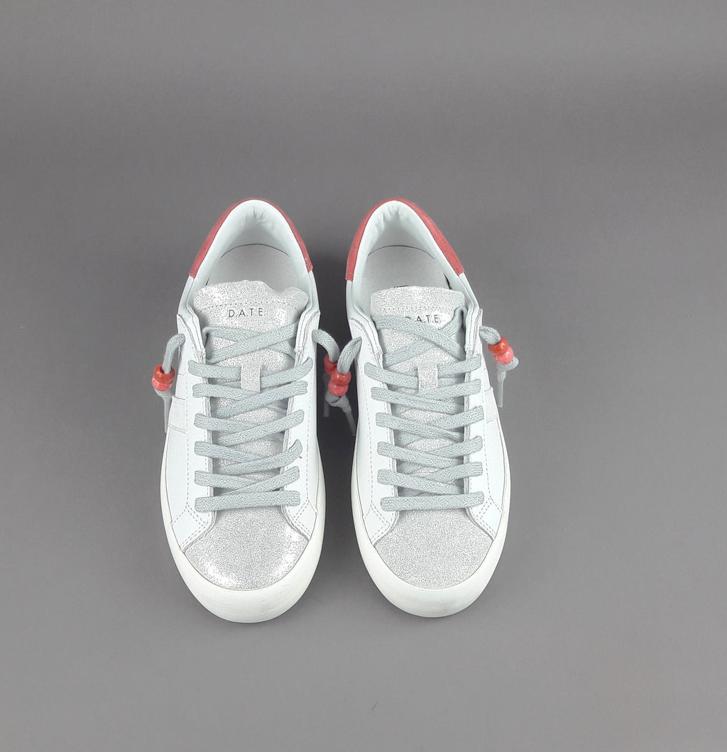 D.A.T.E. Sneakers Hill Low Donna Pelle Bianco