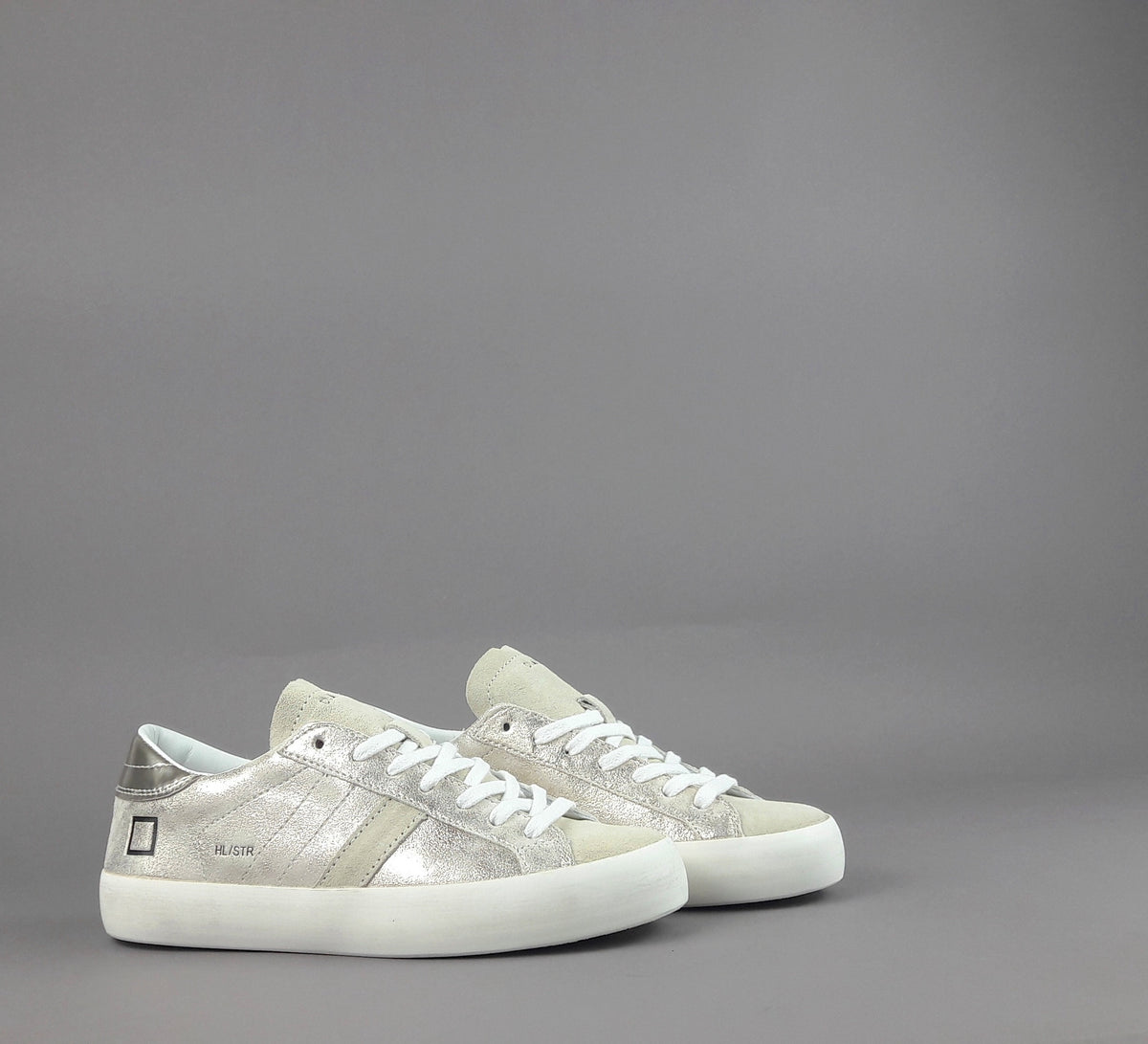D.A.T.E. Sneakers Hill Low Donna Pelle Platino
