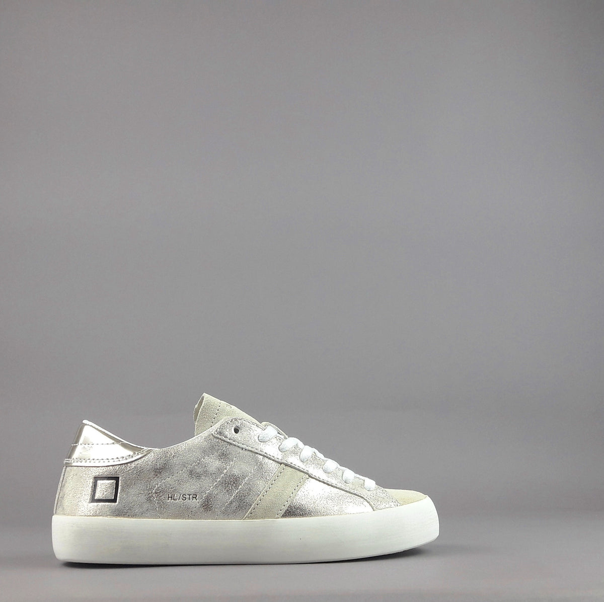D.A.T.E. Sneakers Hill Low Donna Pelle Platino
