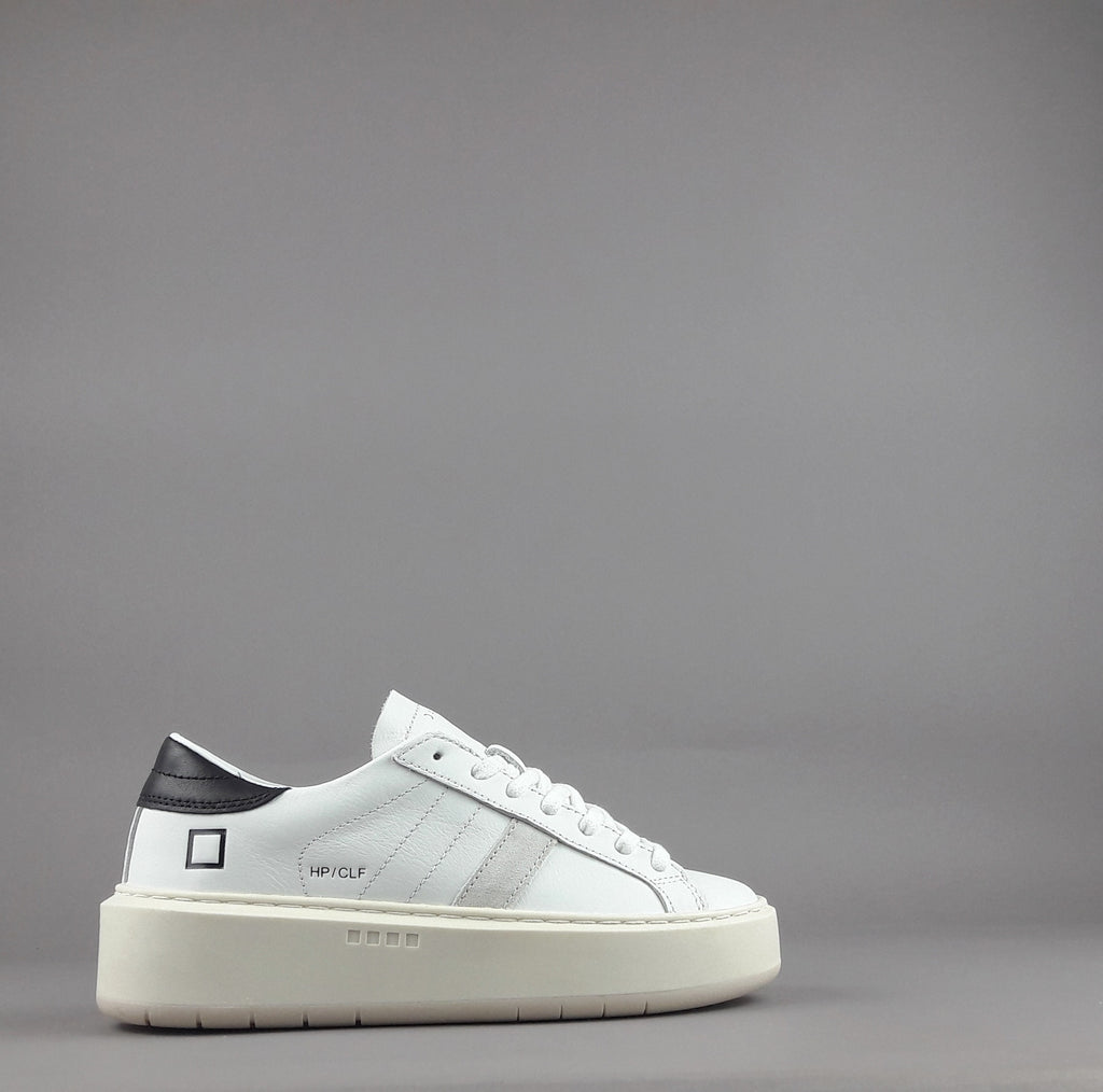 D.A.T.E. Sneakers Hill Low Platform Donna Pelle Bianco