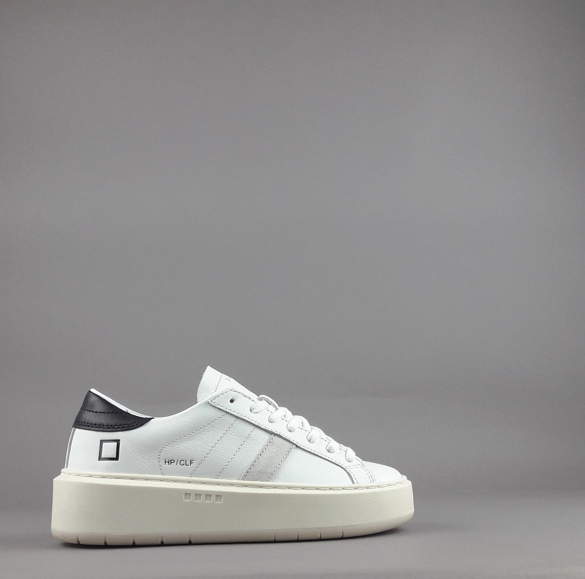 D.A.T.E. Sneakers Hill Low Platform Donna Pelle Bianco