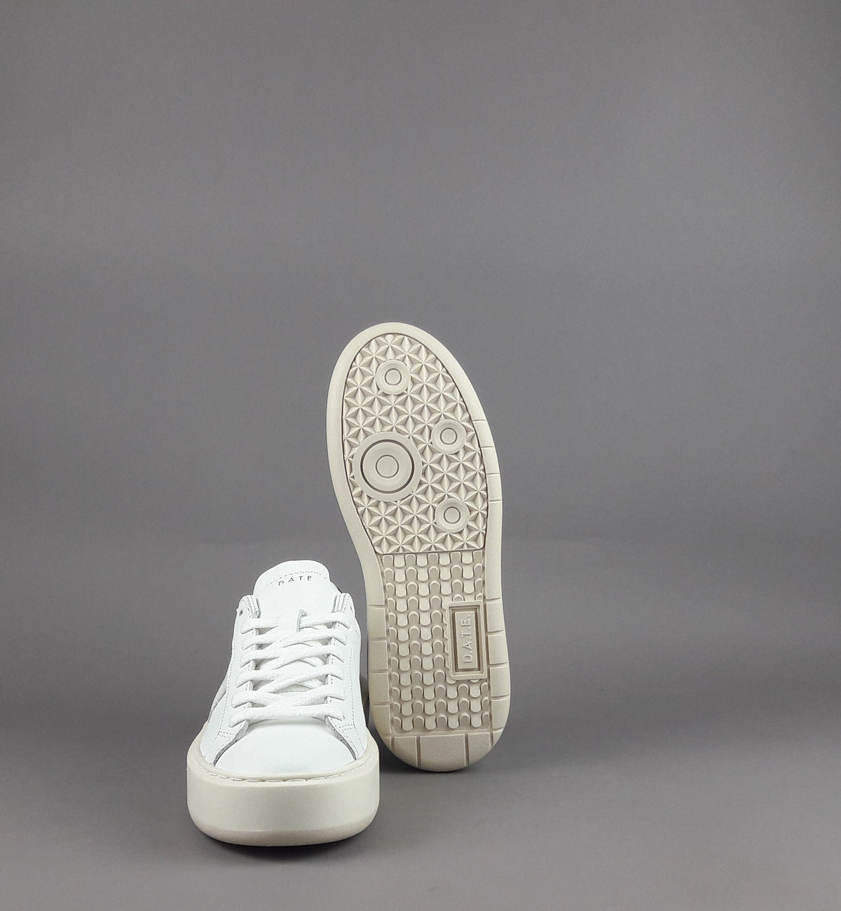 D.A.T.E. Sneakers Hill Low Platform Donna Pelle Bianco